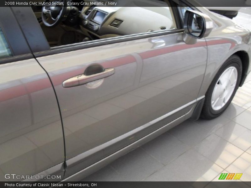 Galaxy Gray Metallic / Ivory 2008 Honda Civic Hybrid Sedan