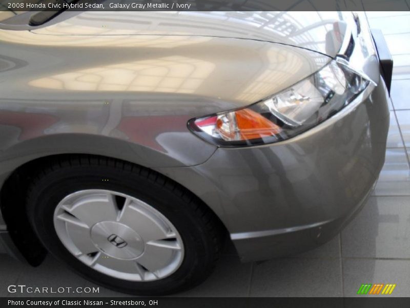 Galaxy Gray Metallic / Ivory 2008 Honda Civic Hybrid Sedan