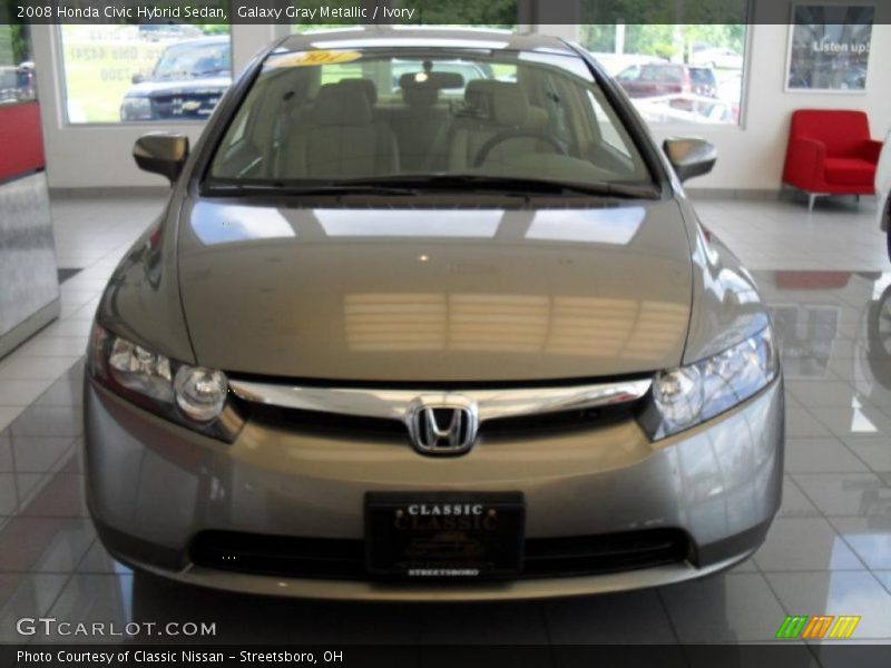 Galaxy Gray Metallic / Ivory 2008 Honda Civic Hybrid Sedan