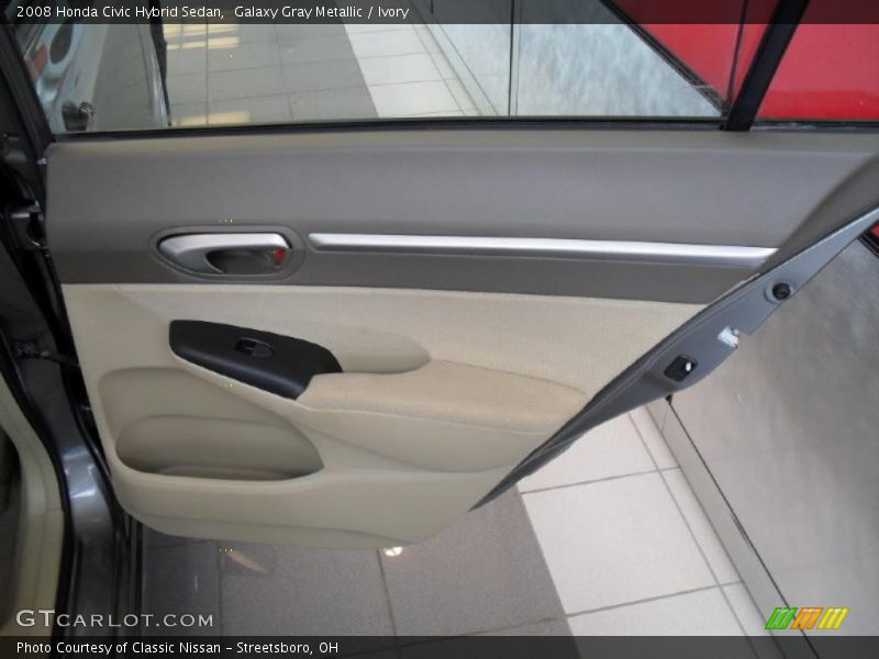 Galaxy Gray Metallic / Ivory 2008 Honda Civic Hybrid Sedan