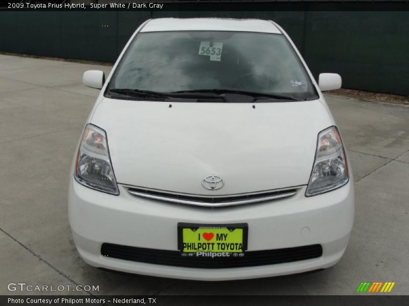 Super White / Dark Gray 2009 Toyota Prius Hybrid