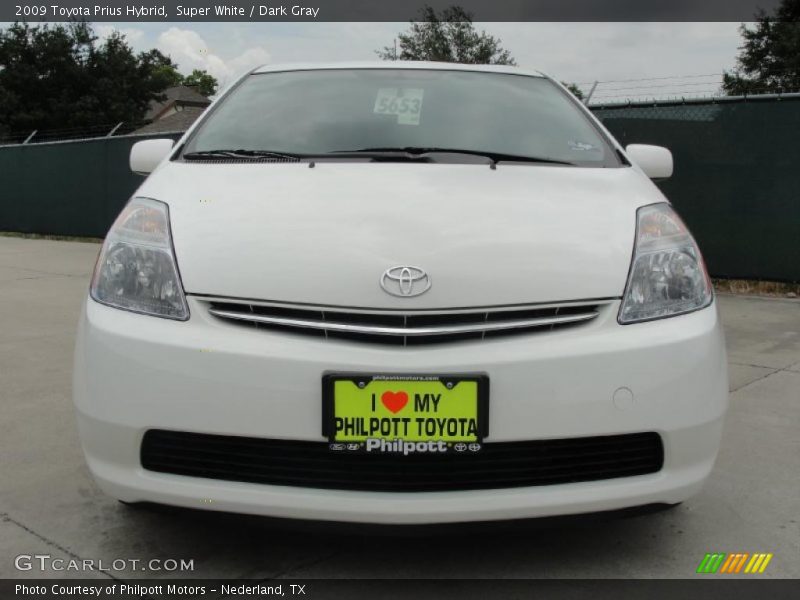 Super White / Dark Gray 2009 Toyota Prius Hybrid