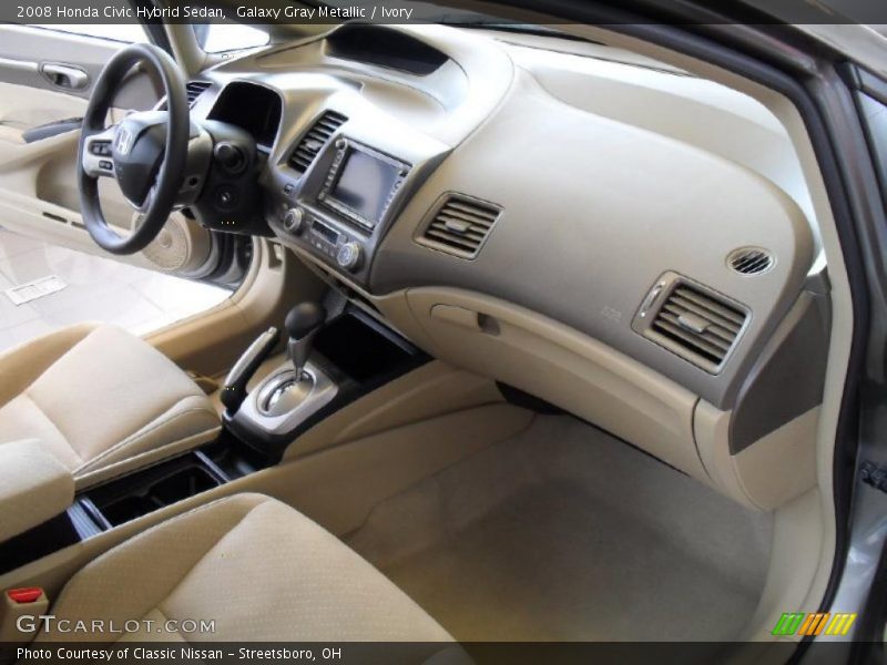Galaxy Gray Metallic / Ivory 2008 Honda Civic Hybrid Sedan