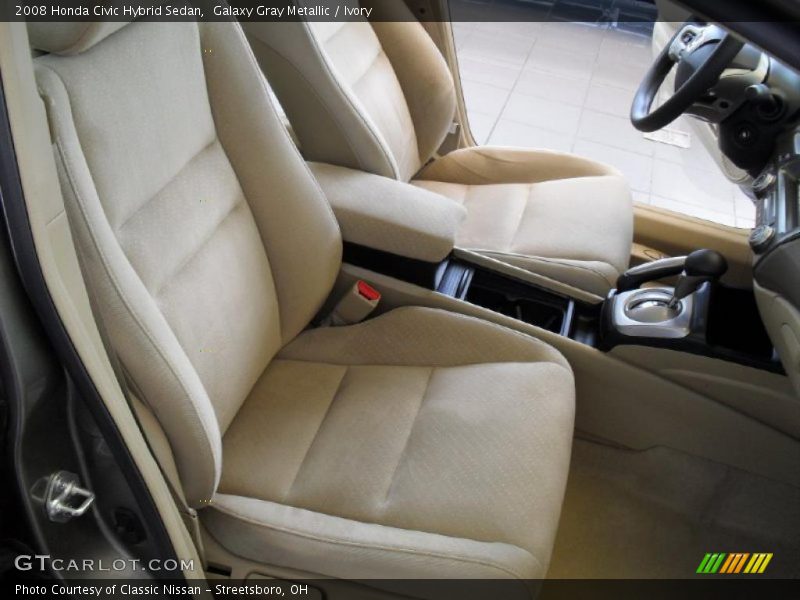 Galaxy Gray Metallic / Ivory 2008 Honda Civic Hybrid Sedan