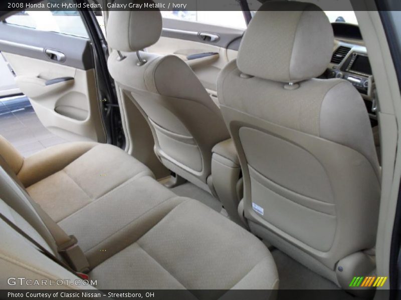 Galaxy Gray Metallic / Ivory 2008 Honda Civic Hybrid Sedan