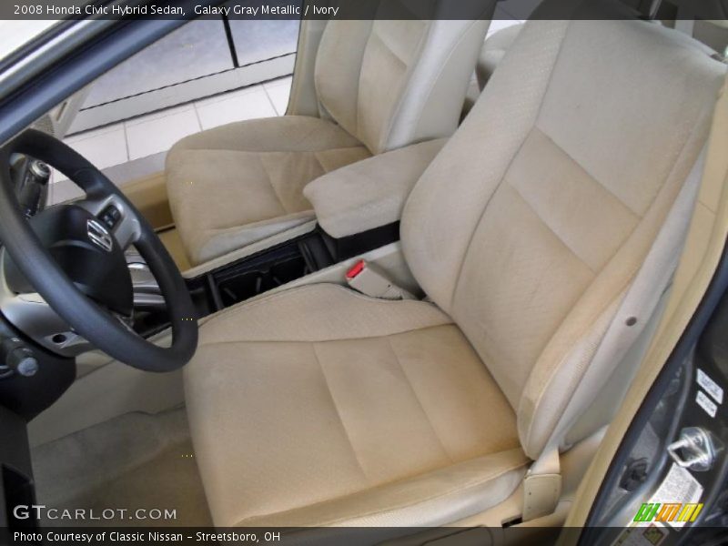 Galaxy Gray Metallic / Ivory 2008 Honda Civic Hybrid Sedan