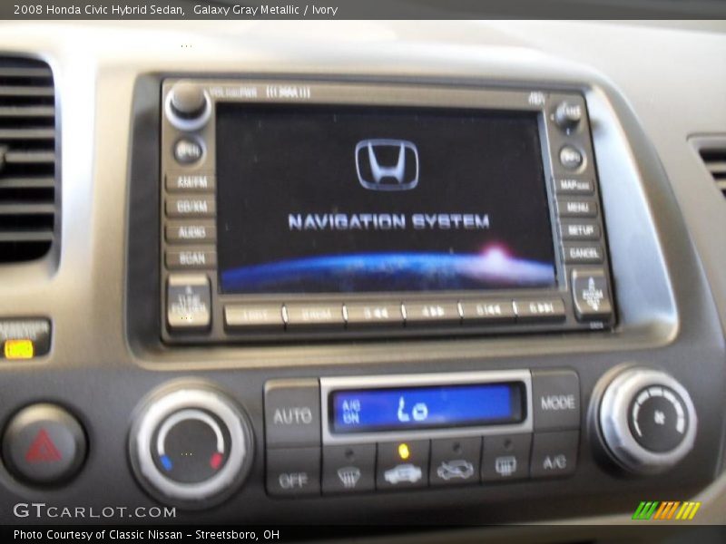 Galaxy Gray Metallic / Ivory 2008 Honda Civic Hybrid Sedan