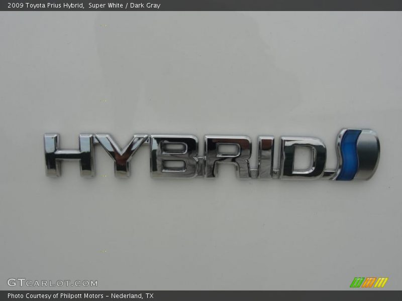 Super White / Dark Gray 2009 Toyota Prius Hybrid