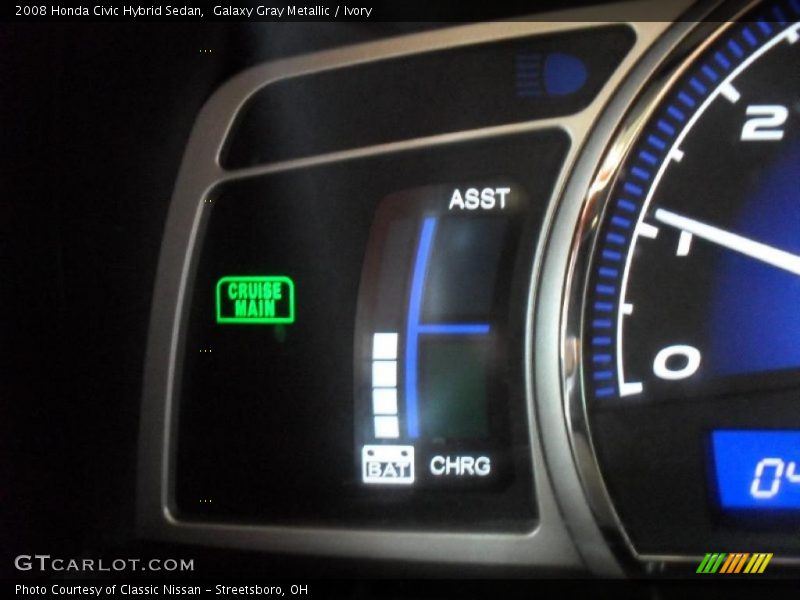 Galaxy Gray Metallic / Ivory 2008 Honda Civic Hybrid Sedan