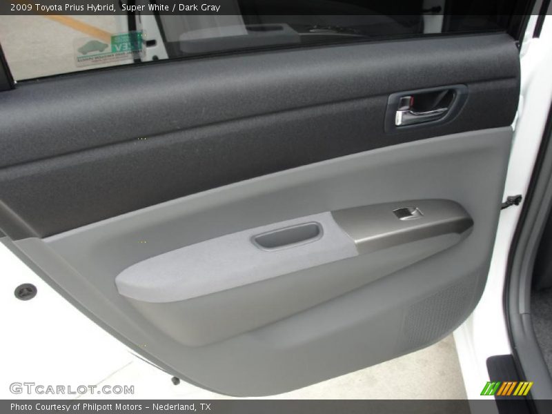 Super White / Dark Gray 2009 Toyota Prius Hybrid