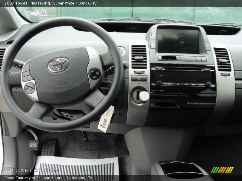 Super White / Dark Gray 2009 Toyota Prius Hybrid