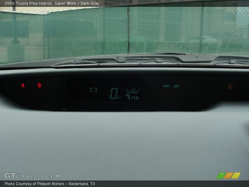 Super White / Dark Gray 2009 Toyota Prius Hybrid