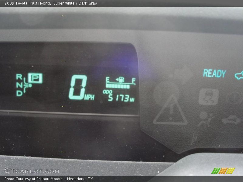 Super White / Dark Gray 2009 Toyota Prius Hybrid