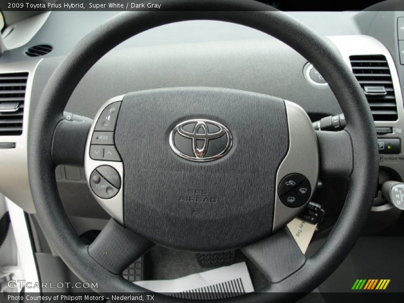 Super White / Dark Gray 2009 Toyota Prius Hybrid