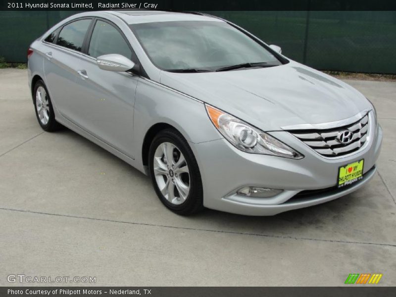 Radiant Silver / Gray 2011 Hyundai Sonata Limited