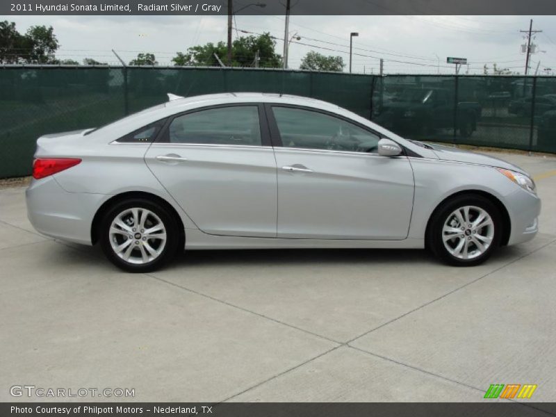 Radiant Silver / Gray 2011 Hyundai Sonata Limited