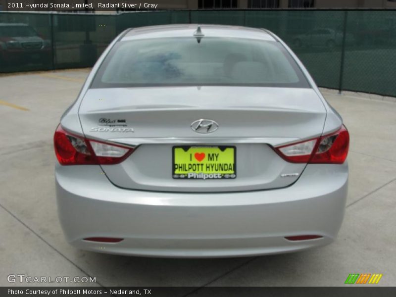 Radiant Silver / Gray 2011 Hyundai Sonata Limited