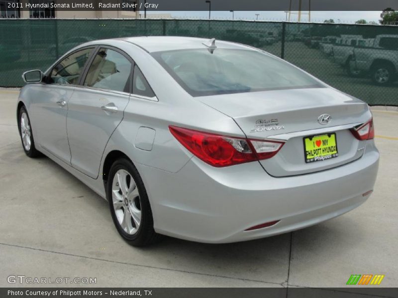 Radiant Silver / Gray 2011 Hyundai Sonata Limited
