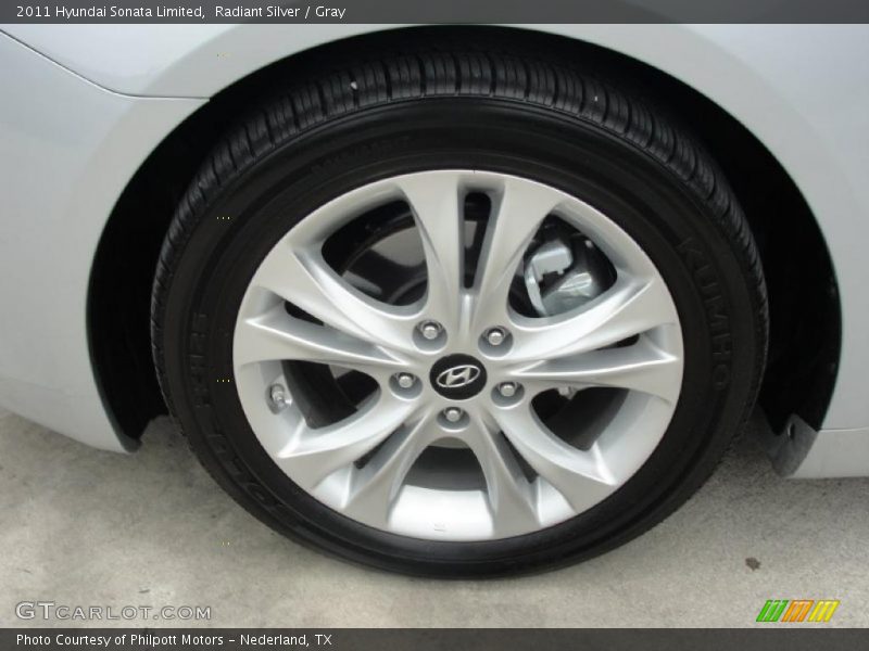 Radiant Silver / Gray 2011 Hyundai Sonata Limited