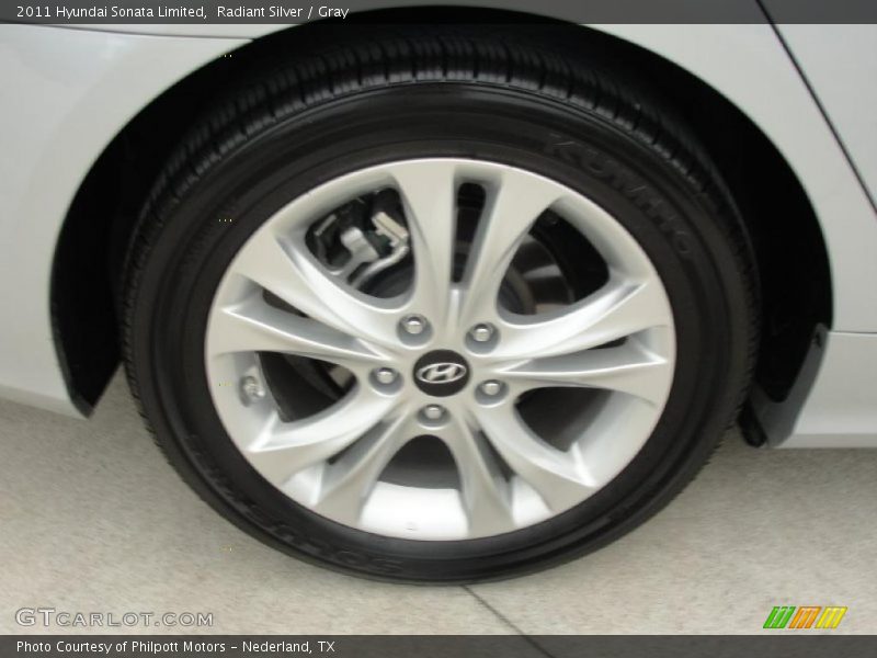 Radiant Silver / Gray 2011 Hyundai Sonata Limited