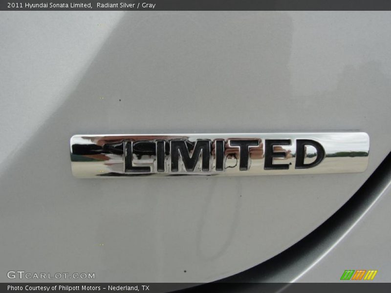 Radiant Silver / Gray 2011 Hyundai Sonata Limited