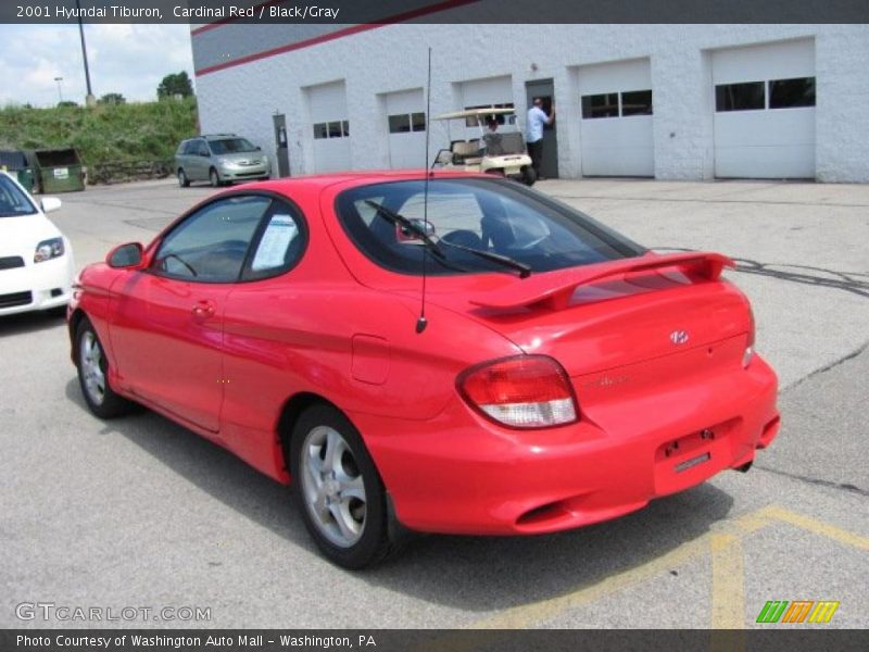 Cardinal Red / Black/Gray 2001 Hyundai Tiburon
