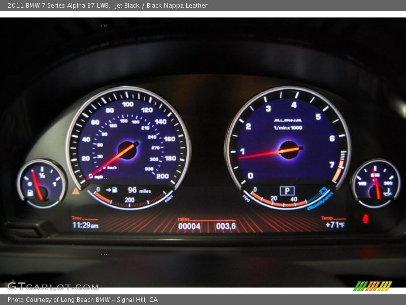  2011 7 Series Alpina B7 LWB Alpina B7 LWB Gauges