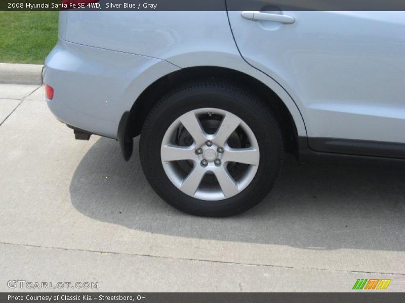 Silver Blue / Gray 2008 Hyundai Santa Fe SE 4WD