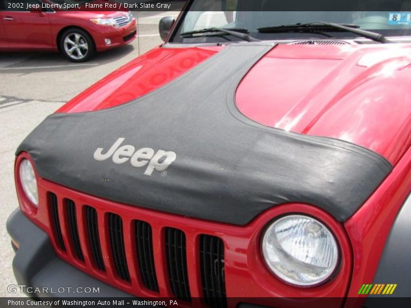 Flame Red / Dark Slate Gray 2002 Jeep Liberty Sport