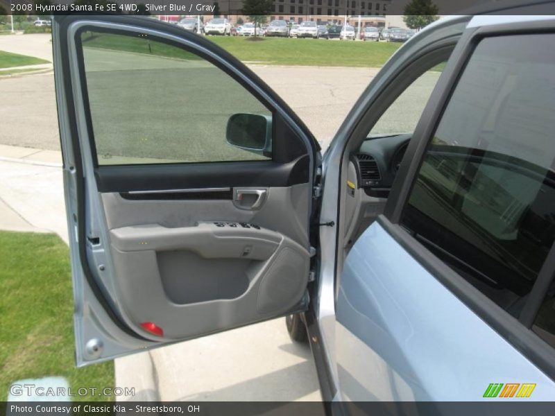 Silver Blue / Gray 2008 Hyundai Santa Fe SE 4WD