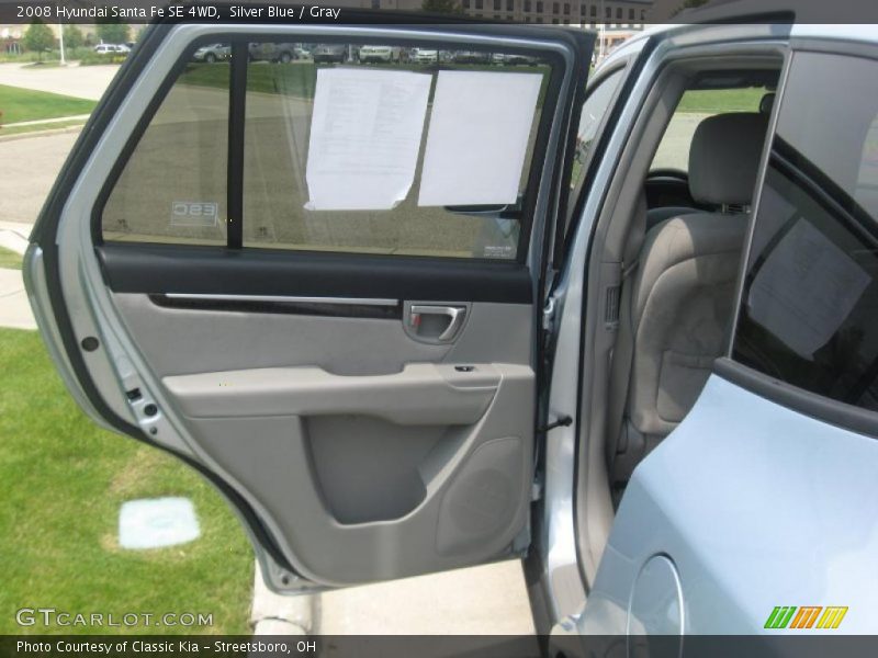 Silver Blue / Gray 2008 Hyundai Santa Fe SE 4WD