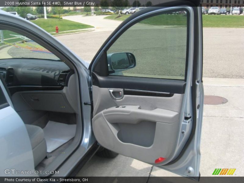 Silver Blue / Gray 2008 Hyundai Santa Fe SE 4WD