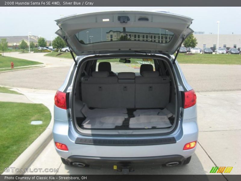 Silver Blue / Gray 2008 Hyundai Santa Fe SE 4WD