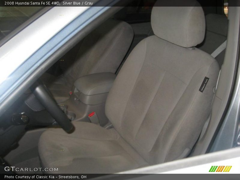 Silver Blue / Gray 2008 Hyundai Santa Fe SE 4WD