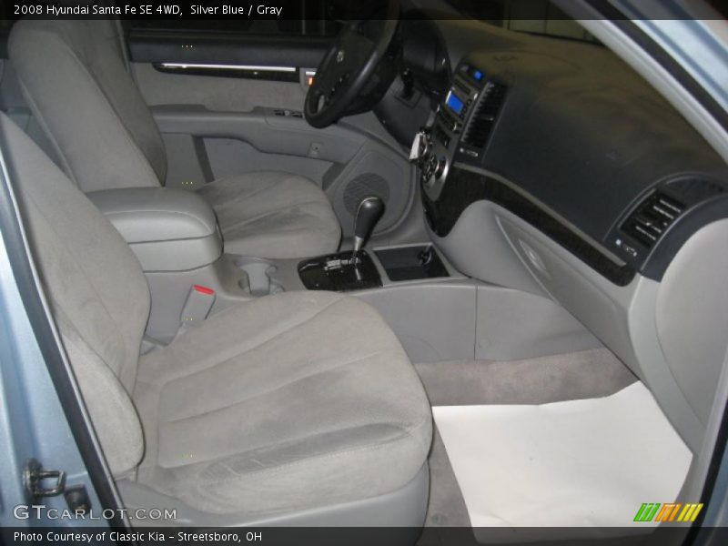 Silver Blue / Gray 2008 Hyundai Santa Fe SE 4WD