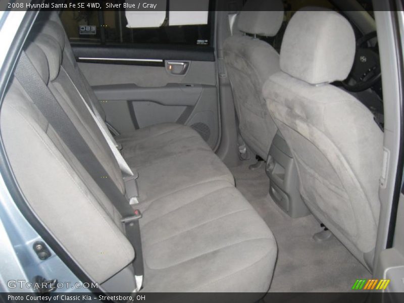 Silver Blue / Gray 2008 Hyundai Santa Fe SE 4WD