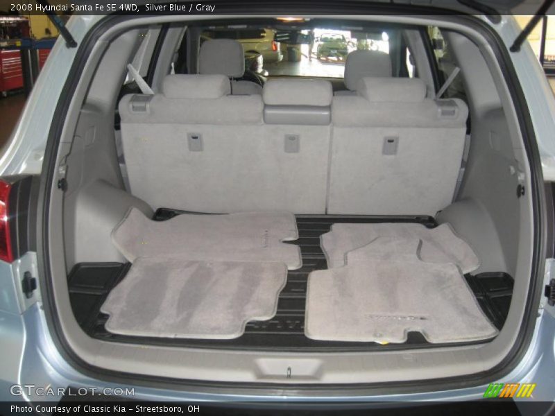 Silver Blue / Gray 2008 Hyundai Santa Fe SE 4WD