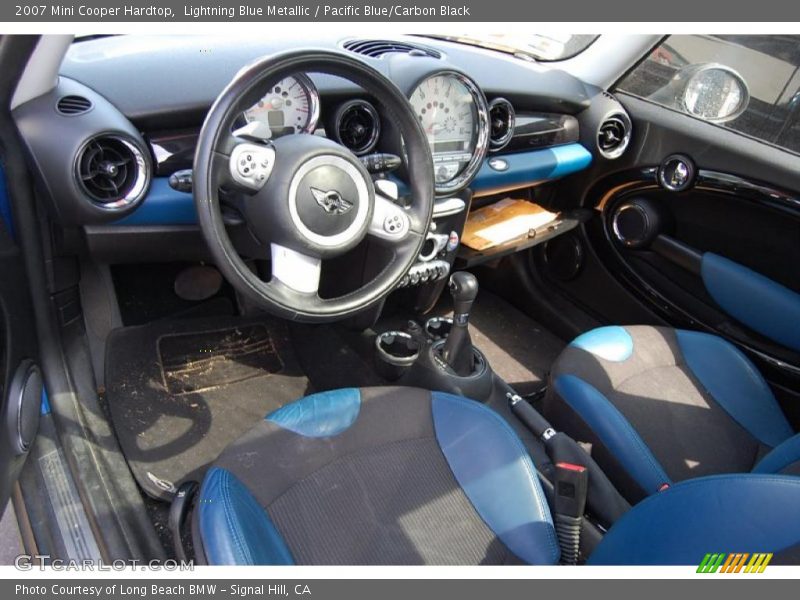 Lightning Blue Metallic / Pacific Blue/Carbon Black 2007 Mini Cooper Hardtop