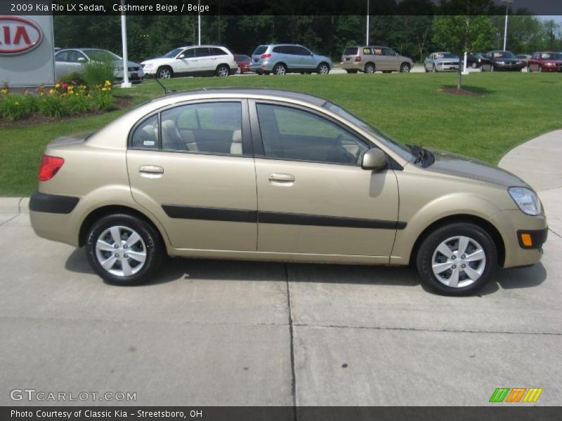 Cashmere Beige / Beige 2009 Kia Rio LX Sedan