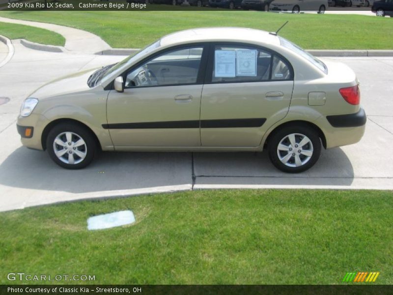 Cashmere Beige / Beige 2009 Kia Rio LX Sedan