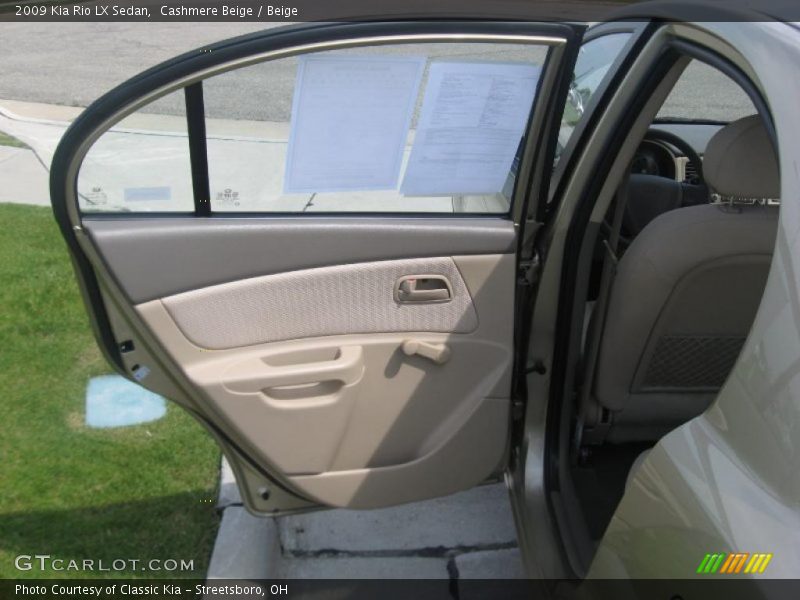 Cashmere Beige / Beige 2009 Kia Rio LX Sedan