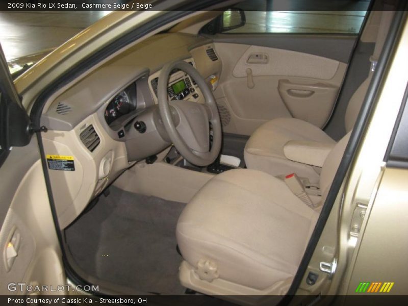 Cashmere Beige / Beige 2009 Kia Rio LX Sedan