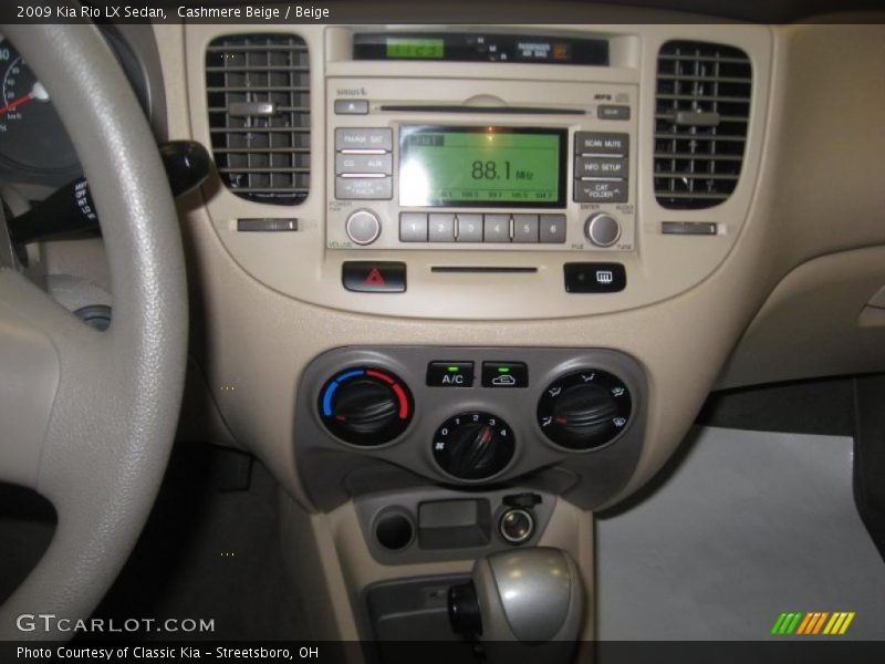 Cashmere Beige / Beige 2009 Kia Rio LX Sedan