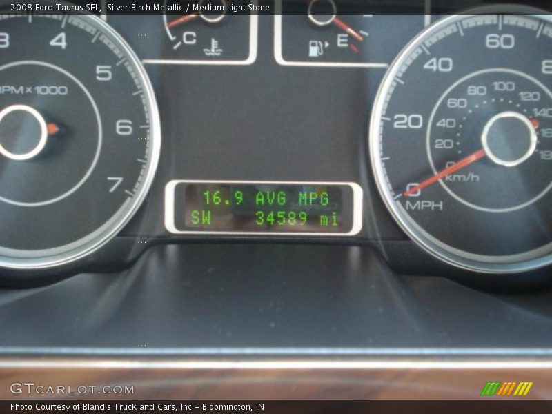 Silver Birch Metallic / Medium Light Stone 2008 Ford Taurus SEL