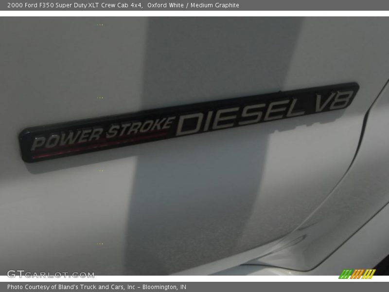 Oxford White / Medium Graphite 2000 Ford F350 Super Duty XLT Crew Cab 4x4