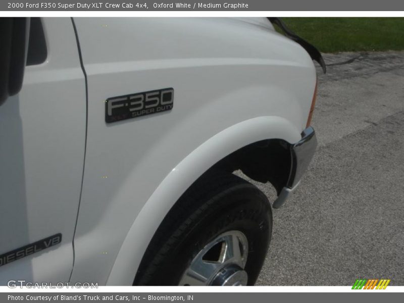 Oxford White / Medium Graphite 2000 Ford F350 Super Duty XLT Crew Cab 4x4