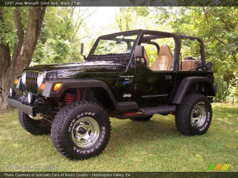Black / Tan 1997 Jeep Wrangler Sport 4x4