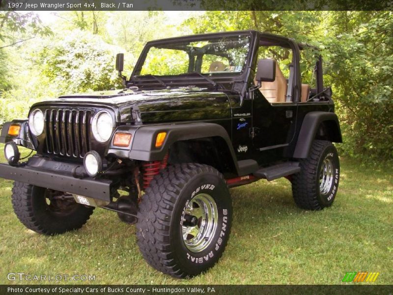 Black / Tan 1997 Jeep Wrangler Sport 4x4