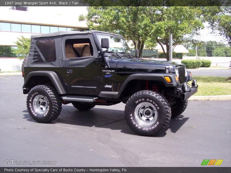 Black / Tan 1997 Jeep Wrangler Sport 4x4
