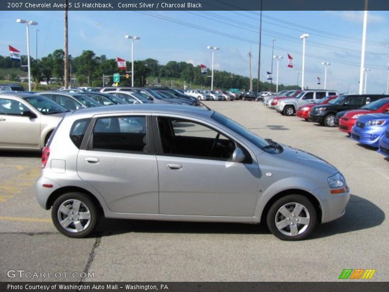 Cosmic Silver / Charcoal Black 2007 Chevrolet Aveo 5 LS Hatchback